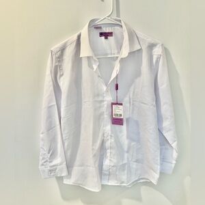 Jodano Boy’s White Dress Shirt Button Down Size 12 NWT